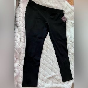 Ava & Viv black ponte stretch pants / leggings 2x